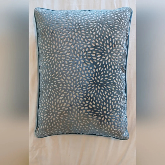 Rodeo Home Velvet Textured Luxury Throw Pillow 24" x 18" Quill Down Filled - Picture 6 of 6